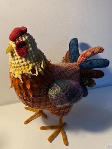 Vintage Patchwork Chicken Material Figure - Not A Toy More Display - Picture 1 of 23
