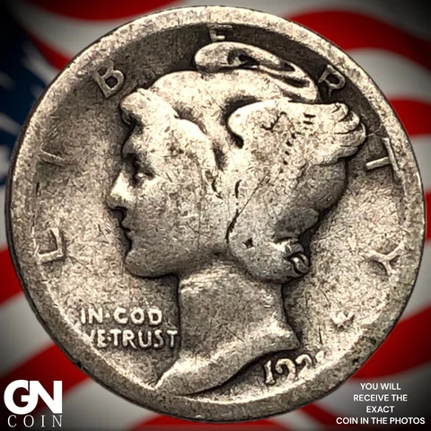 1921 D Mercury Dime  Q5081 Cover