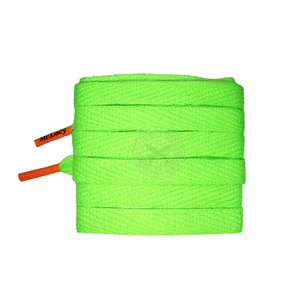 Mr Lacy Flachs farbige Spitzen - neongrün & orange Schnürsenkel (130 cm Länge) - Bild 1 von 1