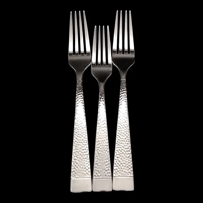 2 Oneida Sambre Dinner Forks 7 7/8" & 1 Salad Fork 7 1/8 Stainless Steel Vietnam - Image 1 of 4