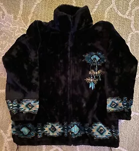 Bear Ridge Outfitters Womens Jacket Size L Dreamcatcher Plush Fleece Full Zip! - Picture 1 of 5