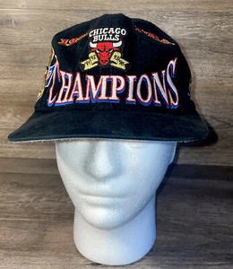 Chicago Bulls 1997 NBA Championship Hat Official Locker Room Cap Jordan - Picture 1 of 8
