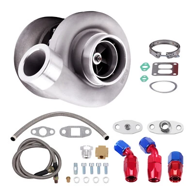 GT45 T4 Turbo Charger Kit Universal Twin Scroll 1.05 A/R 98mm V Band 600+HP - Bild 1 von 4