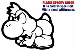 Super Mario Yoshi Funny Graphic Die Cut decal sticker Car Truck Boat Window 6" - Picture 1 of 3
