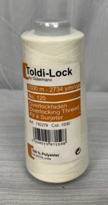 Toldi-Lock, Overlocking Thread, 100% Polyester, Cream, Color 1030, 2734 yds - Picture 1 of 7