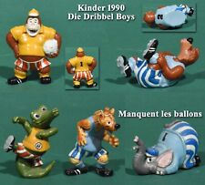 Kinder 1990, Die Dribbel Boys, 5 figurines dont 3 sans ballon
