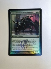 1x Return to Ravnica Death Bridges-Goliath Beetle Foil EX Magic the Gathering MTG