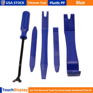 Car Radio Stereo Door Clip Trim Dash Panel Install Removal Pry Tool Kit Fastener - Picture 1 of 6