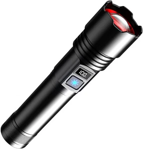 Rechargeable Waterproof Flashlight High Lumens 5 Modes LED Flashlight - Picture 1 of 11
