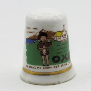COLLECTABLE THIMBLE 'OXO, BRITISH POSTER NOSTALGIA' BY LONGTON HALL - Picture 1 of 5