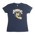 Champion Quinnipac University Usa T-Shirt Blue Short Sleeve Womens M