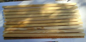 10 Yellow Pine Wood Boards 1-1 1/2" wide x 3' long x 3/4" thick Stakes - Picture 1 of 12