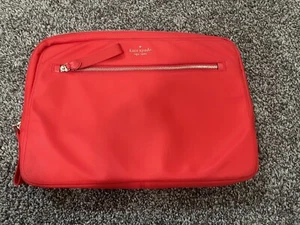 Kate Spade Chelsea Nylon Laptop Maletín Trabajo Bandolera Bolso, Rojo Sin Correa - Imagen 1 de 7