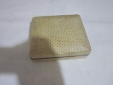 jewellery box old used with red lining inside marks n spots on it used