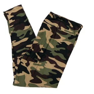 TC LuLaRoe Leggings ~ BRAUN, HELLBRAUN & GRÜN CAMOUFLAGE ~ GRÖSSEN 12-18 Tall & Curvy - Bild 1 von 3