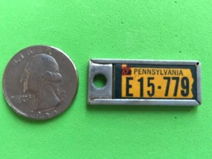 1967 Pennsylvania DAV Schlüsselanhänger Nummernschild - Bild 1 von 2
