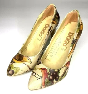 Chaussures à Talons Vegan Originale - Dogo Shoes Carving Bird - Taille 36 - NEUF - Bild 1 von 6