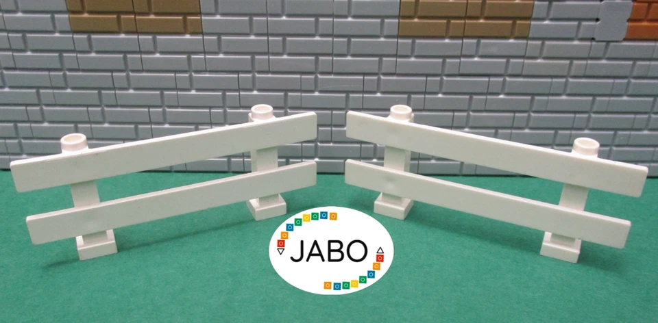 (N9/2) LEGO 2 x забор барьер сад забор ворота 1 x 8 x 2 белый город 6079 - Изображение 1 из 1