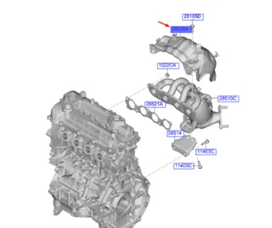 KIA NIRO MK1 Exhaust Manifold Heat Protection 2852503HA0 NEW GENUINE - Picture 1 of 2