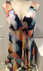 NEW SWIM BY CACIQUE Flowy Tie Back Swimsuit No Wire Size 10 - Picture 1 of 8