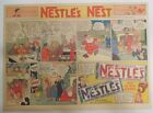 Nestle's Chocolate Bars Ad: Featuring Nestle's Nest ! From 1930'S 11 X 15 Inches
