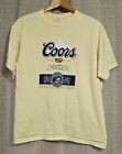 Coors Banquet Beer Golden Colorado Graphic T-Shirt Men Size L Vintage Anvil 