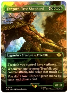 MTG Fangorn, Pastore Albero *BORDERLESS FOIL* Il Signore degli Anelli 0415 NM - Foto 1 di 6