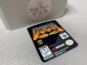Doom 64 (N64 Nintendo) Replacement Label - Picture 1 of 1