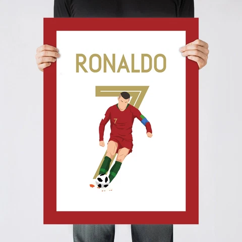 Cristiano Ronaldo Freekick, 2018 WC Portugal Print/Poster/Wall-Art [Part 2 of 3] Cover