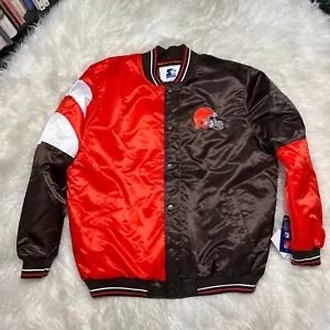 GIACCA BOMBER STARTER CLEVELAND BROWNS TAGLIA XXL NFL - Foto 1 di 5