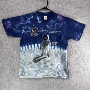 Camisa De Colección Museo del Espacio Aéreo Grande Puntada Única Smithsonian Tie Dye Astronaut E1 - Imagen 1 de 8