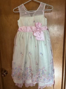 Kona Michelle Girls Floral Dress Size 8 - Picture 1 of 4
