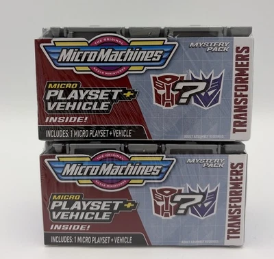 2 Micro Machines Mystery Pack Micro Play set + Vehicle Transformers Series 2 - Image 1 of 2