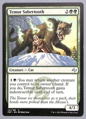 Temur Sabertooth - 141 - Fate Reforged (FRF) MTG LP - Image 1 of 2