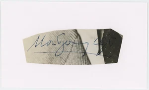 Tarjeta indexada firmada autografiada por actor estadounidense Montgomery Clift AMCo certificado de autenticidad 30454 - Imagen 1 de 2