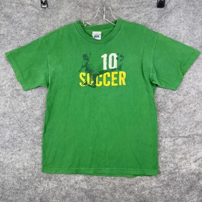 Camiseta de Fútbol Juvenil Extra Grande Verde Número 10 Gráfico Camiseta Niños Niños Atlética Foto 1 de 4