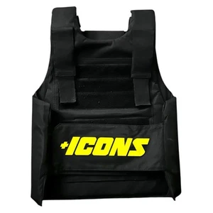 ICONS Tactical Vest Adjustable One Size Hudson Outerwear HDSN Mock Plate Carrier - Picture 1 of 2