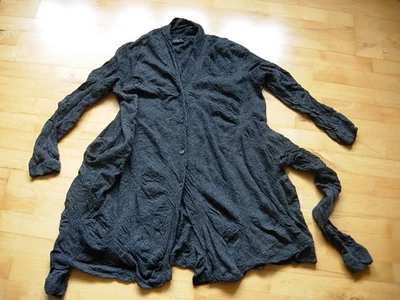 Strickjacke - Oska  - Feinstrick - Gr. 2 - Dunkelgrau - Bild 1 von 4