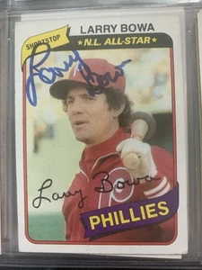 Larry Bowa autographed 1980 Topps baseball card #630 - Picture 1 of 1