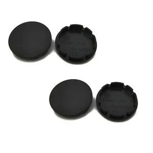 4PCS 56mm Alloy Wheel Center Caps Centre Universal Rim Black Plastic Hub US - Picture 1 of 4