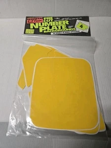 YZ 125 1989-90, YZ 250 1988-99, WR 250 90 "YELLOW" NUMBER PLATE BACKGROUNDS - Picture 1 of 4