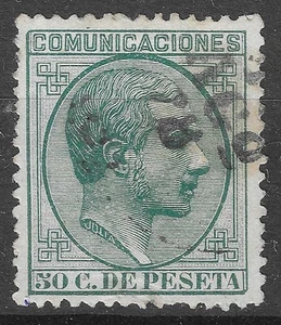ESPAÑA 1878 Alfoso XII Edifil 196 usado - Imagen 1 de 2