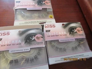 3PK - KISS FALSCARA THE NEW WAY TO LASH LENGTHENING WISPS NEW IN BOX - Picture 1 of 1