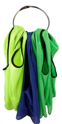 TEAMSPORTBEDARF.DE Tragering (Edelstahl) für Trainingsleibchen Markierungshemd Fussball Leibchen