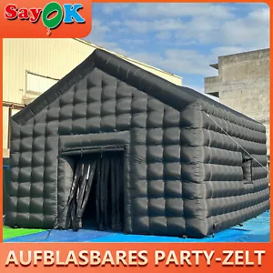 26ftx19ftx16ft Schwarz Tragbar Disco Handy Nightclub Aufblasbar Party Zelt Feier - Bild 1 von 9