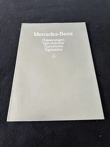 1984 Mercedes Benz Upholstery COLORS Chart 280 380 SL SEC 500SEL Brochure 1983 - Picture 1 of 5