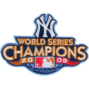 2009 World Series Champions New York Yankees Jersey Sleeve MLB Logo Patch - Picture 1 of 2