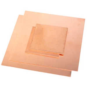 Copper Sheet 0.5mm-6mm Plate Thin Natural Copper Sheet Metal guillotine cut - Picture 1 of 5