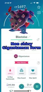 Pokémon Go Non Shiny Blastoise Giga Max - Trade 20k Sternenstaub - Bild 1 von 1