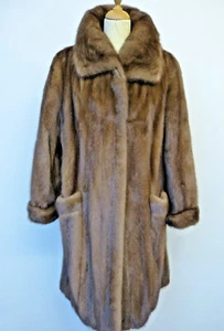 Abrigo de piel de visón XXL DEMI BUFF T. 44 - 46 HOPKA MINK COMO NUEVO - Imagen 1 de 12